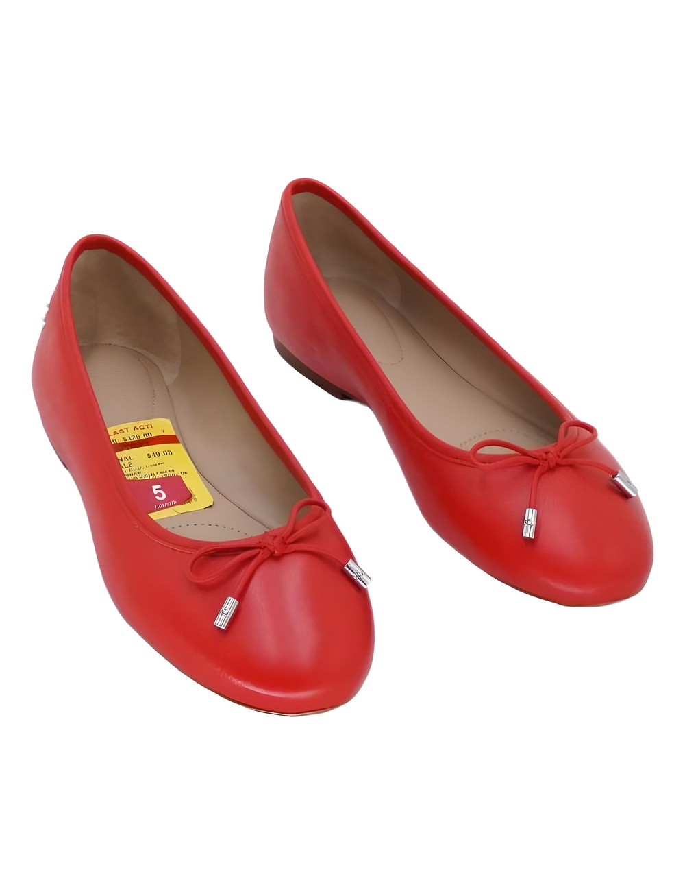 Lauren Ralph Lauren Jayna Bright Vermilion Ballet Flats Size 5B